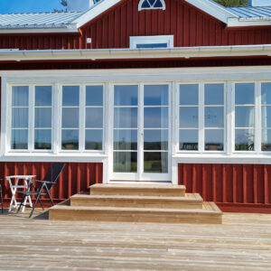 ​Kopplad fönsterdörr inåtgående