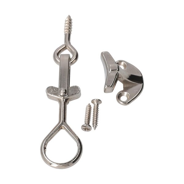 Fönsterlås 280 Nickel med Skruv - Bild 2